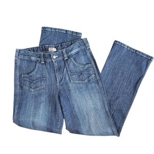 Y2K Faded Glory Women's Dark Wash Bootcut Denim Jeans Size 14